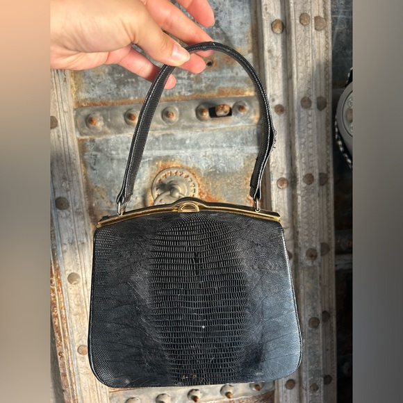 Vintage Croc pattern clutch - Picture 3 of 3